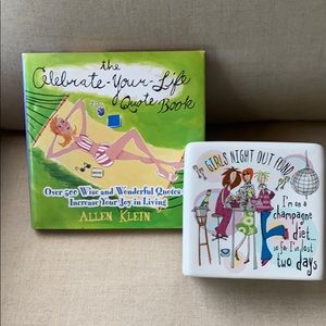 Ladies survival kit. Quote book & nite out bank